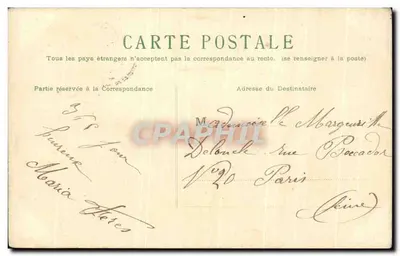 Bouquet van narcissen — uitgever niet zichtbaar — gedateerd rond 1920 — Achterkant