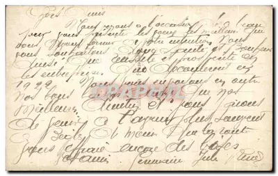 Para w zimowej stroju — Szczęśliwy Nowy Rok 1921 — DIX PARIS 2619 — Rewers