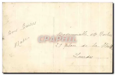 Jovem mulher com buquê de rosas — Thiverval, n°1104 — Verso