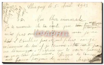 Dziecko z koszykiem jajek wielkanocnych — DÉDÉ PARIS 618 — Rewers