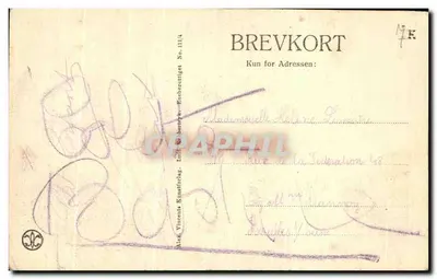 Uśmiechnięte dziecko — zdjęcie z warsztatu — wydawca Alex Vinents Kunstforlag, nr III/4 — Rewers