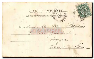Bibi célibataire — comédien en costume de clown pointant le doigt — éditeur Phototype A. Berberet & Cie, Nancy — Verso