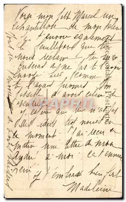 Scène portuaire — vue de pêcheurs et bateau à voile — éditeur Dépôt-Paris, série 4015 — Verso