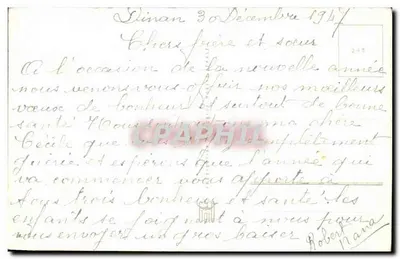 Bukiet róż i niebieskich kwiatów — Szczęśliwy Nowy Rok — wydawca nie widoczny — Rewers