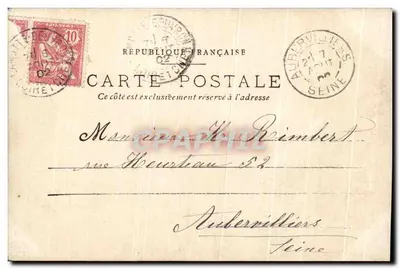 Babbel in een stoel — ovale foto — Lamatte & Cie, 66, rue de la République, Aubervilliers — Achterkant