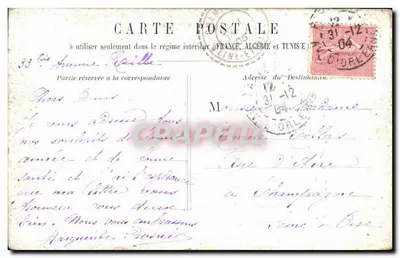 Młoda dziewczyna w kwiatowym tle — wydawca 'Bonne Année' — niezidentyfikowana seria — Rewers