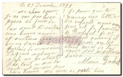 Bukiet chryzantem i mimoz — Szczęśliwego Nowego Roku — REX 2266 — Rewers