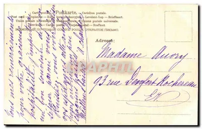 Pensy — Dobrych życzeń 1908 — A.S.M. Nr 24 — Rewers