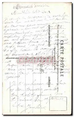 Arranjo de flores — Amizade Sincera — Carta postal — Verso