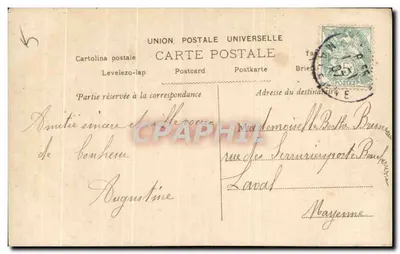 Fille en robe à volants et bonnet à fleurs — scène de studio avec rosiers — éditeur 'Heureuse Année' n° 501 — Verso