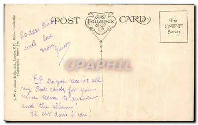 महिला का चित्र — प्रोफ़ाइल — सी.डब्ल्यू. फॉल्कनर & कंपनी लिमिटेड सीरीज़ 1621 — पीछे