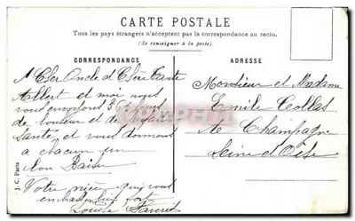 Flower Bouquet — Happy New Year — J.C. Paris — Back