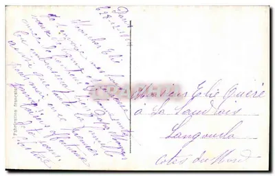 Kobieta w samolocie — Wesołych Świąt — Wydawca E.M. n°44 — Rewers