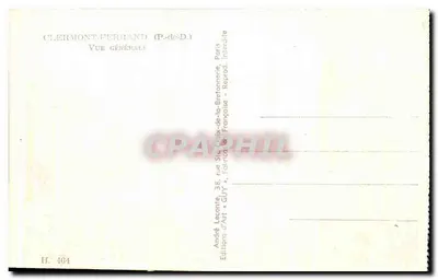 Clermont-Ferrand — Vista generale — André GUY, H. 464 — Verso