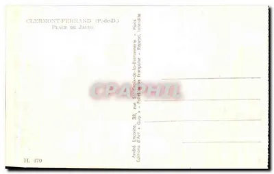 Clermont-Ferrand — Plac Jaude — Wydawnictwo Artystyczne « Guy » — Rewers