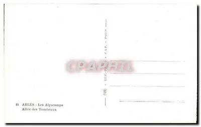 Arles — Les Alyscamps — Allée des Tombeaux — G.A.P. Paris — Rewers