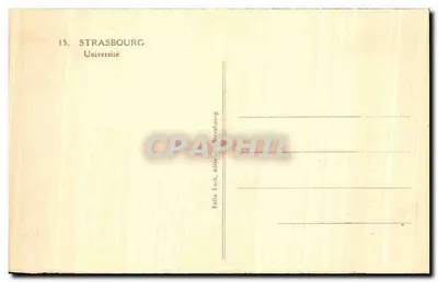 Uniwersytet w Strasburgu — wydawca Félix Laub — Rewers
