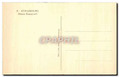 Dom Kammerzell — Strasburg — wydawca Félix Lub — Rewers