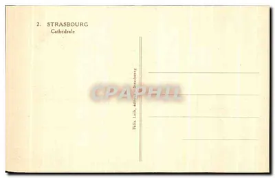 Strasburg — Katedra — wydawca Félix Laub — Rewers