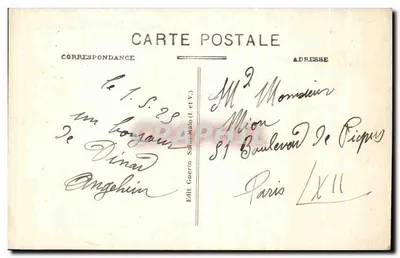 Il Monte Santo Michel — Vista Generale — Costa d'Emeraude, G.F. 1870 — Verso
