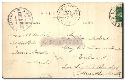 Mont-Saint-Michel — Costa de Esmeralda, vista nordest — G.F. - T. Guérin, Saint-Malo — Reverso