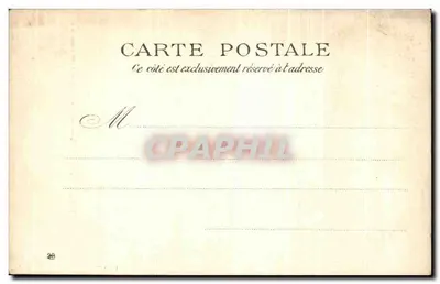 Mont-Saint-Michel — Spadek Wielkich Stopni — L.H. Paris, nr 27 — Rewers