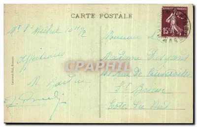 O Mont-Saint-Michel - Lado Sul — edição Laurent-Nol, n°1259 — Verso