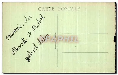 De Mont-Saint-Michel - Oostzijde - Laurent-Ver Nennes, n°206 — Achterkant