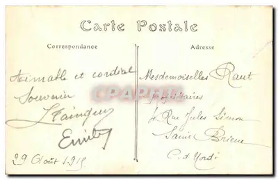 Monte Santo-Michel — Lado do nordeste — ND. Fot. — Verso