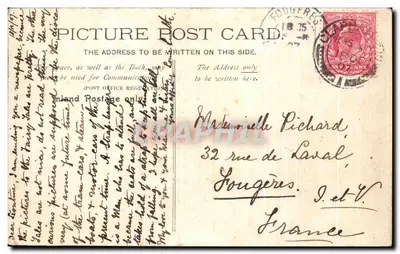 Peel Castle — Isle of Man — I O M. 1015 — Verso