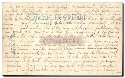 Igreja de Diss — Igreja protestante — Cartão postal souvenir — Verso