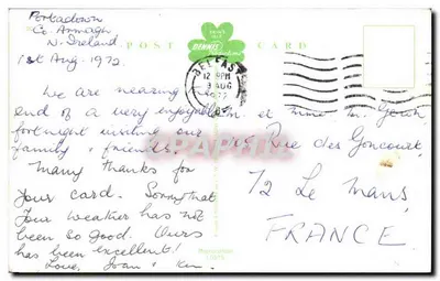 Vista da costa da Irlanda — Dennis Full Productions — n°10515 — Verso