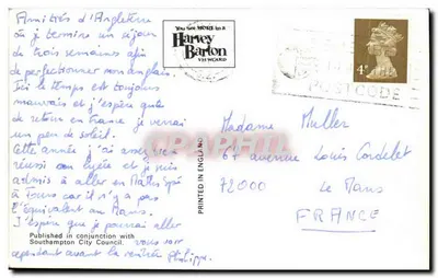 Memorial do Merchant Navy, Southampton — editor Harvey Barton, número de série EI BZ — Verso