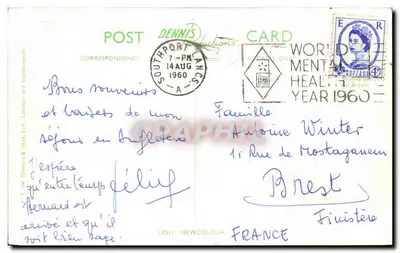 Promenade & Gardens, Southport — T. W. Dennis & Sons, Ltd. — Série NEWCOLOUR — Verso