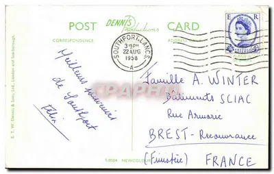 Three Bridges & Pier, Southport — E. T. W. Dennis & Sons, Ltd. — S.0504 — Verso