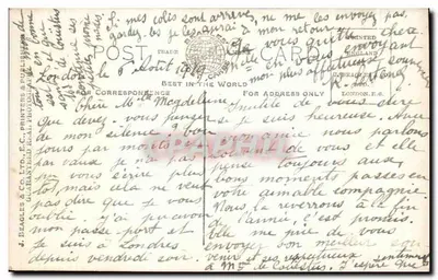 Kościół Świętej Margarety i Katedra Westminsterska, Londyn — Beagles' Postcards n° 886 E — Rewers