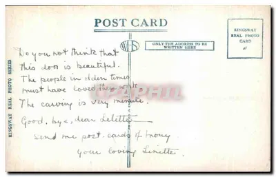 Drzwi północne — Katedra Lichfield — Kingsway Real Photo Card n°0862 — Rewers