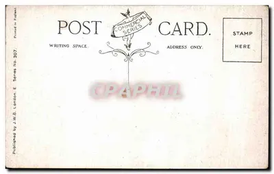 Bilhete postal antigo Escritório estrangeiro de St James Park — Verso