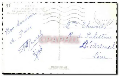 Paris — Panoramablick — Éditions Mexichrome, n° 345 — Rückseite