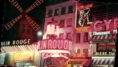 Le Moulin Rouge — Paris à noite — Éditions Couleurs Nétielles, n° 545