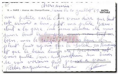 Paryż — Aleja Champs-Élysées — Wydawnictwo Chantal, nr 13 — Rewers