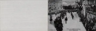 Parata del corteo del Presidente della Repubblica a Saint-Brieuc — E. Hamonic, 588.