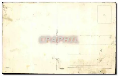 Port rybacki — Widok miasteczka nad morzem — Drukarnia w Belgii — Rewers