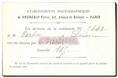 A Trappe de Staouéli — A Entrada, Segunda Porta — Estabelecimentos Fotográficos de Neurdein Frères, Paris — Verso