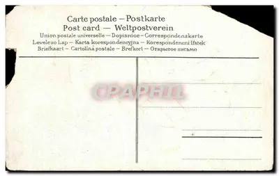 Caricature d'un ivrogne — homme avec langue rouge et poisson — éditeur Avril — Verso