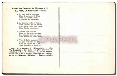 Harmonia Rajskiego Przybycia, czyli odbudowa ziemi podczas Pana Sprawiedliwości — fragment z Cantyków Przekaznika nr 21 — Rewers