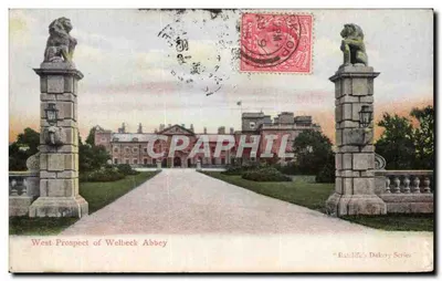 Paisagem ocidental da Abadia de Welbeck — 'Série Dukery de Ballife' — Ballife & Co.