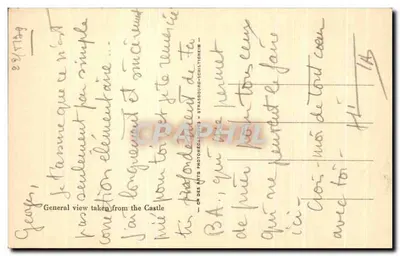 Lourdes — Widok ogólny z zamku-fortu — LL — Rewers