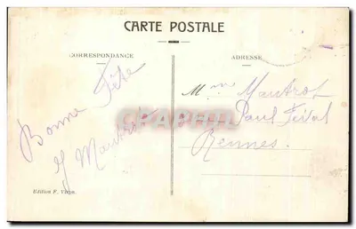 Lourdes - O Castelo-Forte — Edição F. Vignon, n°19 — Verso