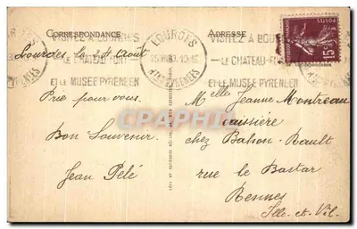LOURDES — Procesja na Esplanadzie. Święty Sakrament. — LL. — n°1773 — Rewers